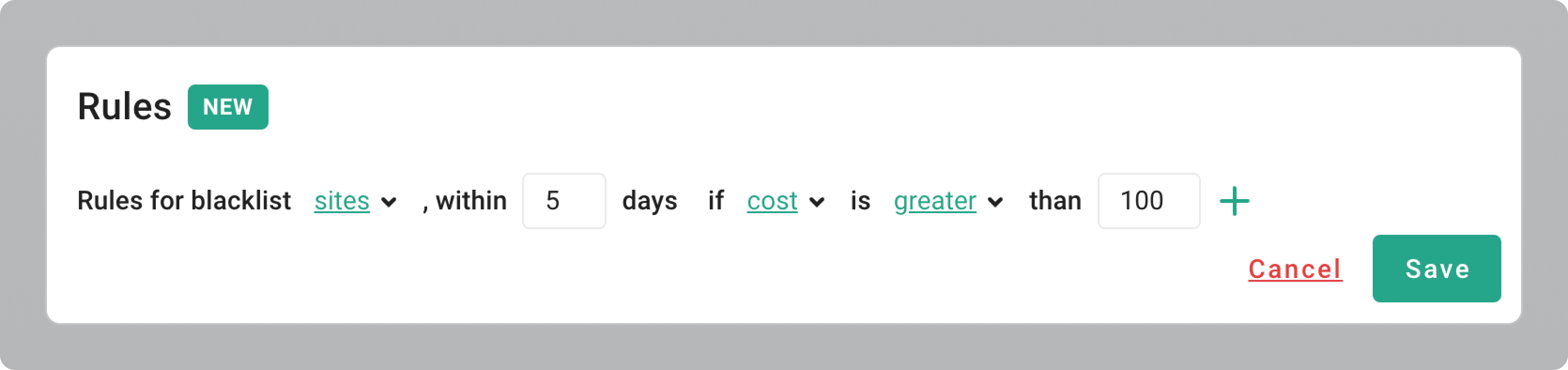 7 examples of rule - example 1