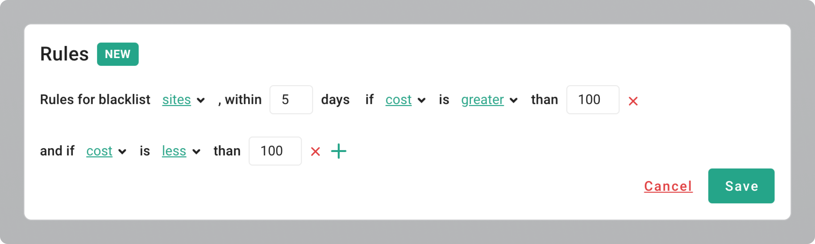 7 examples of rule - example 2
