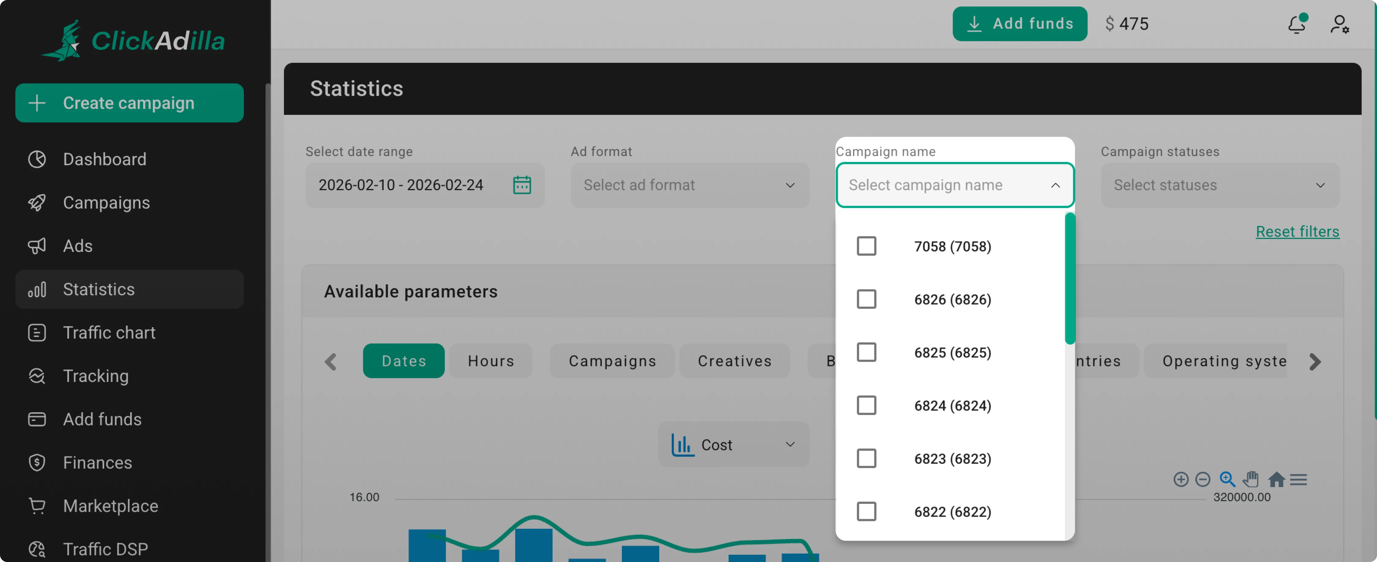 Selecting campaigns
