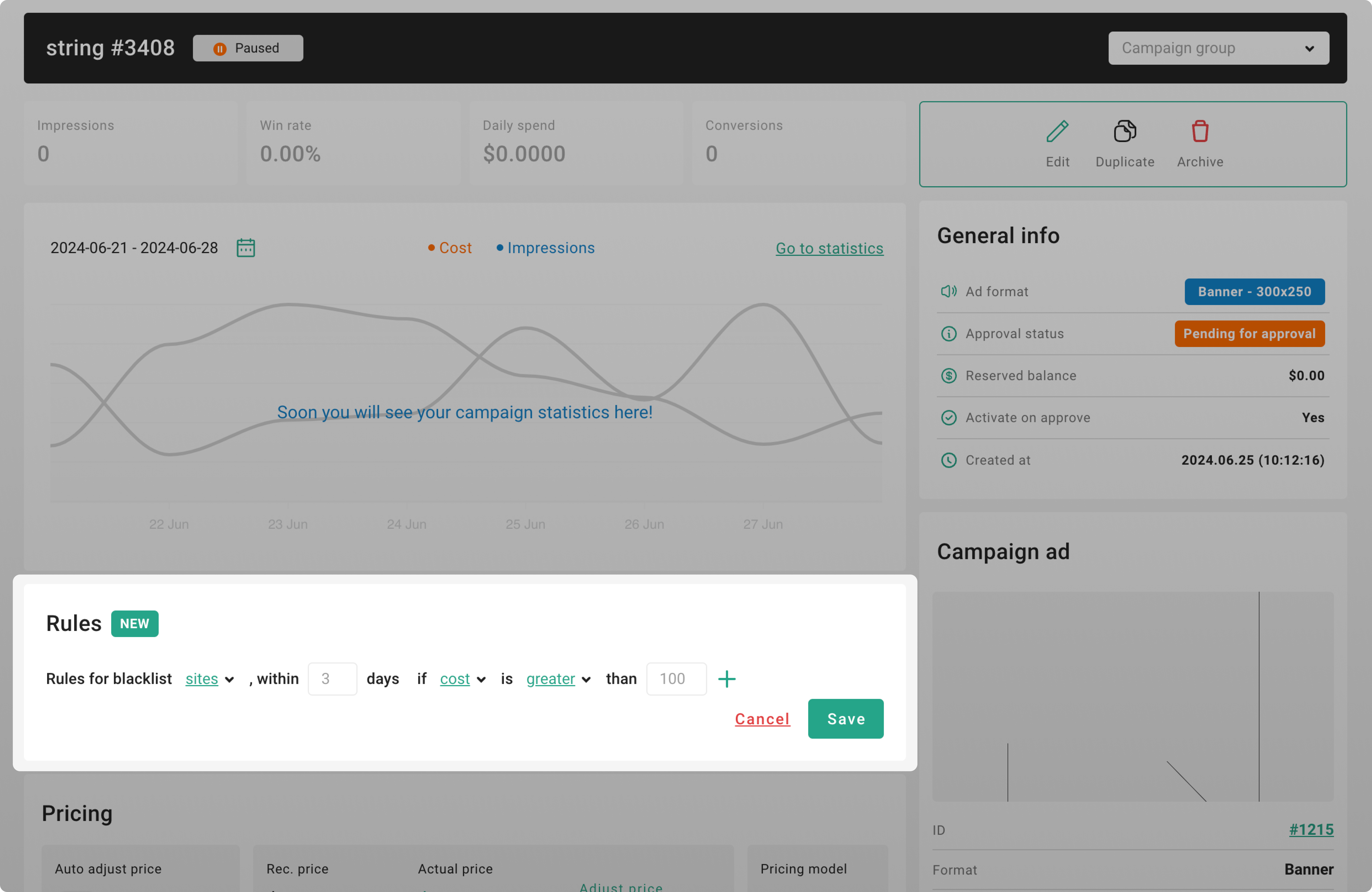 New section of Rules