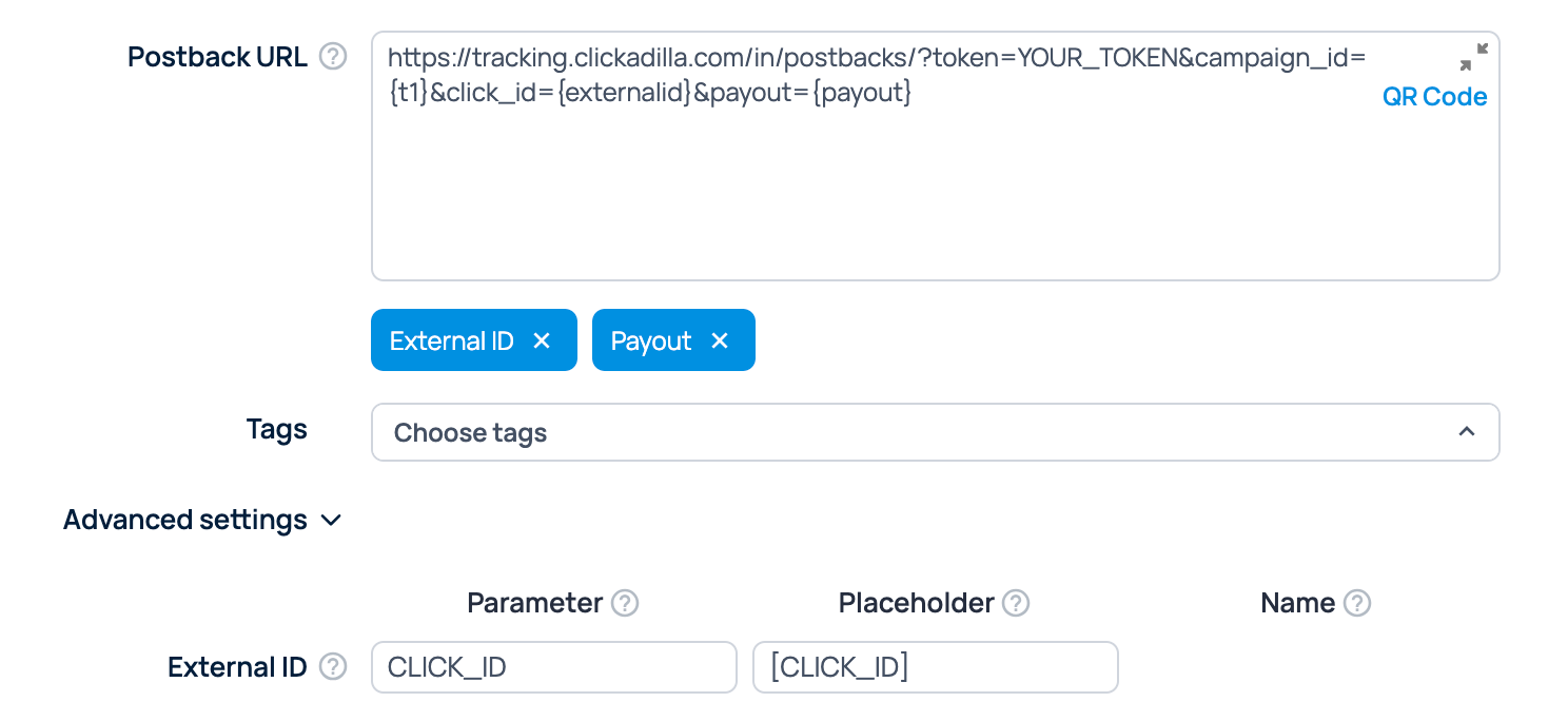 Step 3. Generate a Postback URL in Binom